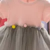 Baby tjejer sommar klänning nyfödda kläder toddler prinsessan fest födelsedag dop klänning spädbarn baby flicka klänningar 0-2years vestidos Q0716