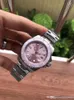 Super Watch 116610 Розовый циферблат Montre de Luxe 2813 Автоматическое движение Часы 316L Тонкий стальной диаметр диаметром 40 мм
