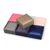 Square Shape PU Leather Jewelry Packaging Holder Boxes For Pendant Necklace Bracelets Ring Earring Display Case Decor