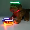 Yeni Köpek Malzemeleri USB LED Köpek Tasmaları Dokuma Şarj Edilebilir Pil 3 Boyutları 6 Renkler