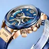 LIGE Top marque de luxe chronographe montre à Quartz hommes Sport montres militaire armée mâle montre-bracelet horloge relogio masculino 210527