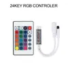 DC12V Mini LED Controller RGB RGBW Controller 24Key 44Key 40Key IR / 17Key RF Remote för LED Strip Light 3528 5050 RGB RGBW RGBWW