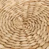 40x6cm Paille Naturelle Tissage Rond Pouf Tatami Coussin Coussins De Sol Méditation Tapis De Yoga Maison Chambre Chaise Coussin / Oreiller Décoratif