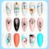 BORN PRETTY géométrique français ligne motif ongles estampage plaques en acier inoxydable feuille Floral Image Nail Art timbre pochoir décors