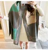 2021 Winter Scarf Women Cashmere Shawls Fashion Warm Foulard Lady Airconditioned office Scarves Thick Soft Wraps size 180X70CM no7797508