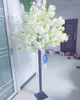 180 cm Tall Artificial Flower Cherry Blossom Tree Vit Heminredning Fake Växt För Bröllopssteg Dekoration