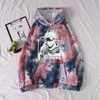 UNIEX Hot Anime Hoodie Jujutsu Kaisen Pullover Tops Fashion Tie-Dye Cloth Y0809