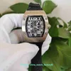 Selling Top Quality Watches 48mm x 37mm RM67-01 EXTRA FLAT Skeleton Stainless Steel Transparent Mechanical Automatic Mens Men&273A