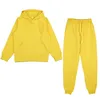 Gym Clothing 2021 Spring Autumn Women Tracksuit 2 Pieces Set Oversize Hoodies Sweatshirt And Jogging Pants Sport Suits Solid Run Sportswear