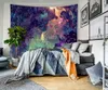 Mushroom Forest Castle Tapestry Fairytale Trippy Colorful Butterfly Wall Hanging Tapestry for Home Dorm Fantasy Decor