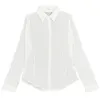 Cienka biała koszula Szyfonowa lato wiosna casual topy z długim rękawem dziewczyny bluzka plus rozmiar kobiety bluzki femme 210417