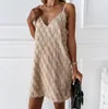 Casual Dresses Party Night Mini Dress Female Summer 2021 Sexy Open Back Roaring V-neck Great Gatsby Costume Fringed Embellished259H