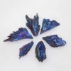 Doğal Kaplama Jet Taş Kristal Gökkuşağı Titanyum Küme Hediyeler Mineral Reiki Örneği Şifa Taş