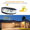 308 LED Solar Light Outdoor Solars Lampada alimentata a luce solare Sensore di movimento PIR Luci impermeabili per la decorazione del giardino