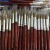 Nagel Borstels 1PC Kolinsky Rood Hout Art Acryl Borstel Ronde 10 #12 #14 #16 #18 #20 #22 #24 UV Gel Carving Pen Vloeistoffen Poeder Manicure Tips