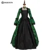vestito verde gotico