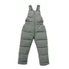 1 till 5 år Barn vinter varma overall Barnflickor och pojkar förtjockta byxor toddler barn mjuk jumpsuit kläder, # 6644 211103