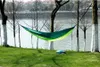 Hängmattor Double Lightweight Nylon Hammock Outdoor Parachute Hammock Home Bedroom Lazy Swing Chair Beach Hammocks Campe Backpacking U0304