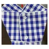 Nbpm vrouwen blouses mode blauw plaid shirt top vrouwelijke elegante kantoor koreaanse kleding blusas mujer lente basic tops 210529