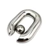 Nxy Cockrings Male Heavy Duty Bdsm Stainless Steel Ball Scrotum Stretcher Metal Penis Bondage Cock Ring Delay Ejaculation New Sex Toy Men 0215