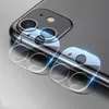 3D transparent reporistent bakre kameralinsskydd Skyddande tempererat glas med flashcirkel för iPhone 12 Mini 11 13 Pro Max