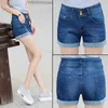 Sommar jeans shorts kvinnor avslappnad kort sexig hög midja denim kläder plus storlek 26-36 210714