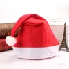 Party hattar röd Santa Claus hatt jul hattar dekoration cosplay kepsar vuxna barn xmas cap zc411 300pcs