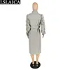 Kobiety Ubrania Casual Moda Przyjazd Solid Color Button Długi Trench Coat Turn-Down Collar Rękaw Eleganckie Płaszcze 210515