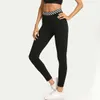 Wysoka talia elastyczna trening legginsy kobiety szczupły fitness moda czarny dla siłowni sport działa plus rozmiar 210925