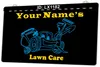 LX1182 أسماء الخاص بك ضوء الرعاية في العشب علامة مزدوجة اللون ثلاثي الأبعاد