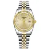 Couple Watches Pair Men And Women Wristwatch Relogio Feminino Golden Quartz Clock