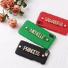 Holding Strap Personalização Custom Metal Nome Couro Capa Capa Capa Para Iphone 12 11 Pro Xs Max XR 7 7PLUS 8 8PLUS X