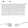 Strings 220V LED líquido em forma de luzes feericamente luz reticular lâmpada de lattice branco quente para festa de casamento interna e ao ar livre