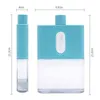 BPA FREE Travel Plastic Flat Water Bottle 500ml A6 A5 Paper Outdoor Portable Pad Drink s Flask 211122