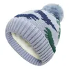 Hoge kwaliteit winter dinosaurus geverfd beanie hoed acryl warm gebreide dop voor baby peuter kinderjongens