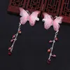 Haar Clips Barrettes 1 St Retro Hoofpieces Kleurrijke Kwastje Butterfly Hairclip Leuke haarspelden Chinese Meisjes Sieraden Accessoires XH