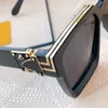 Lunettes de soleil Clear Millionaire Z1165W pour hommes, classique et intemporel, noir pur ou avec monture en fil d'or, lentille transparente, original cus1964