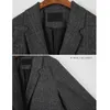 Costumes de blazer pour femmes Vérifiez la veste en coton à manches longues Csual Vintage Manteau Plaid Blazer Veste Encochée Solide Élégant Femmes Tops 99i 210930