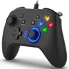 Wireless Bluetooth Controller Wired Gaming Joystick Gamepad with Dual-Vibration PC Game Compatible with PS3 Switch Windows 10 8 7 Laptop TV Box Android
