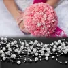 Brudklänning Huvudbonad Dekoration Rose Flower Wreath Pearl Beads String 4mm Bead 5 meter / Cal
