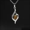 Ожерелья натуральный камень любовь сердце подвесное ожерель