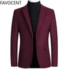 Moda Uomo Cappotti e giacche Uomo Blazer monopezzo Top misto lana Abito da uomo Giacca Primavera Smart Cappotto casual Solido due bottoni Y1122