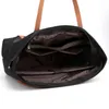 Casual Extra Large Nylon Tote Shoulder Bag Women's 15.6 Computer Travel Female Big Cloth Shopping Handbags Ladies Black Bags
