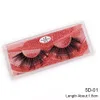 5d Mink Tylehes Eyelash EyeSe Makeup 3D cílios falsos Extensão natural espessa 1 pares de beleza de pares