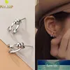 925 Sterling Silver Double Haken Perlen Ohrringe für Frauen Persönlichkeit Student Fasion Schmuck Flyleaf Neuankömmling