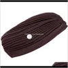 Beanie / Kafatası Şapkalar Şapka, Atkılar Eldiven Moda Aessories Bırak Teslimat 2021 Kadın Müslüman Hindistan Türban Kap Düğme Saç Dökülmesi Kanseri Ile