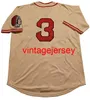 # 3 Babe Ruth Jersey Hommes Femmes Jeunes Tous Cousus Maillots De Baseball Personnalisés Crème S-XXXL