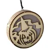 2021 HW433 Cheerleading Halloween pendentif en bois citrouille squelette araignée chauve-souris fête scène décoration