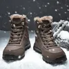 Homens inverno botas sapatos quentes moda sapatilhas 2022 inverno ao ar livre de alta qualidade homens botas de neve sapatos casuais homens botas luxuosas