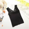 Autumn Arrival Hook Floral Lace V Neck Top Sexy Elegant Crochet Vest Available Knitted Free 210527